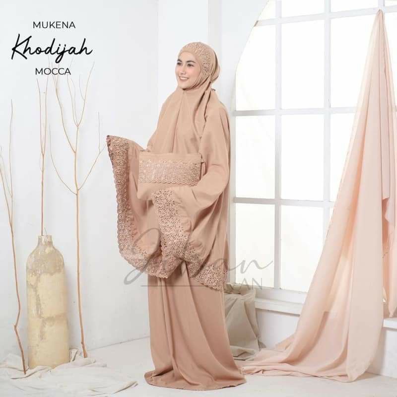 MUKENA DEWASA KHADIJAH JUMBO PREMIUM FREE TAS CANTIK