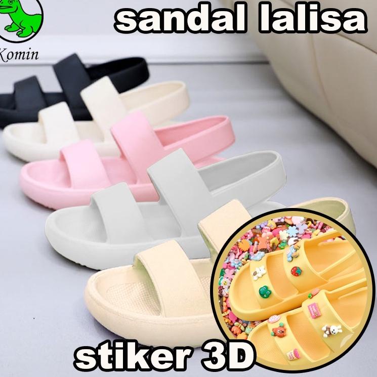 Murah Meriah Sandal Karet Wanita Jelly Sendal lalisa Impor EVA Sepatu Sandal Wanita Non-slip Versi K