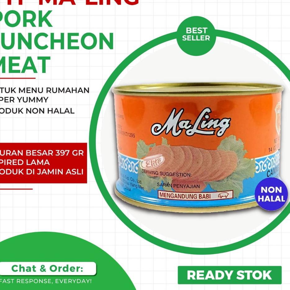 

12.12 Terlaris MaLing Kaleng FYF 397gr/ Canned Pork Luncheon Meat Ham 397gr !