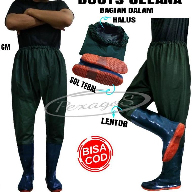 Termurah SEPATU BOOTS KARET CELANA PANJANG SEGGANG PETANI SAWAH ((110 cm )) SEPATU SAWAH BOOTS KARET