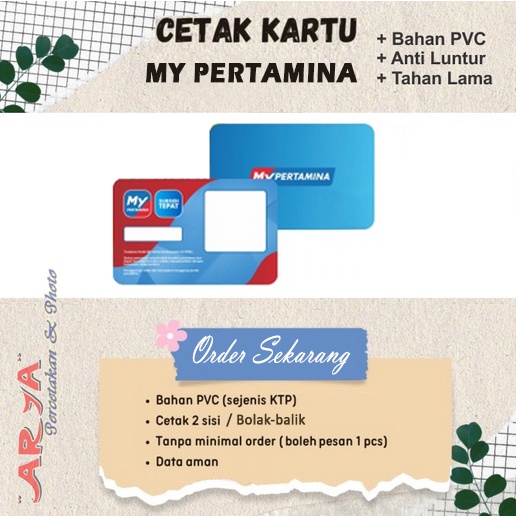

Cetak KARTU MY PERTAMINA - ID CARD PVC - tanpa min. order