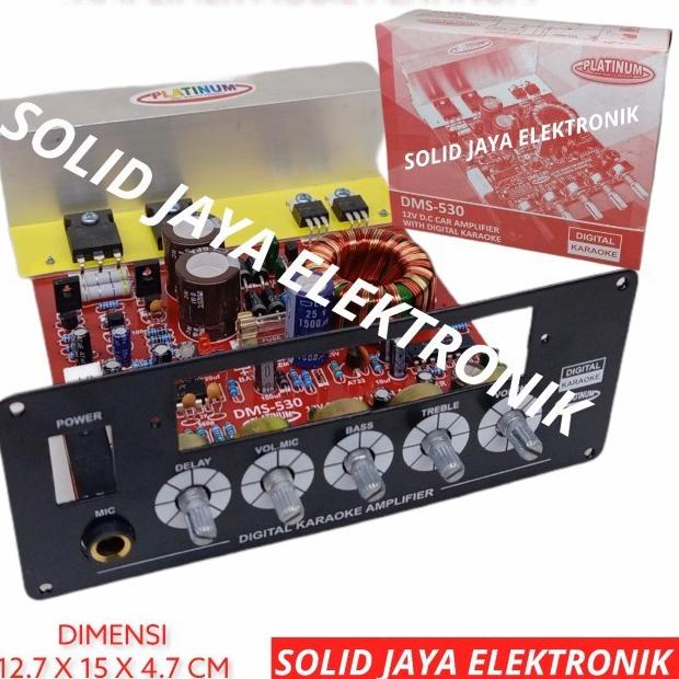 ♪ KIT POWER SPEAKER AKTIF MONO 12V DMS 530 AKI ACCU MOBIL CAR AMPLIFIER WITH DIGITAL ECHO KARAOKE MIC MIK AMPLI 12 VOLT V DC DMS530 DMS 530 DMS-530 PLUS PANEL UNTUK MODUL MP3 MP5 BLUETOOTH PLATINUM ASLI ORIGINAL ♫