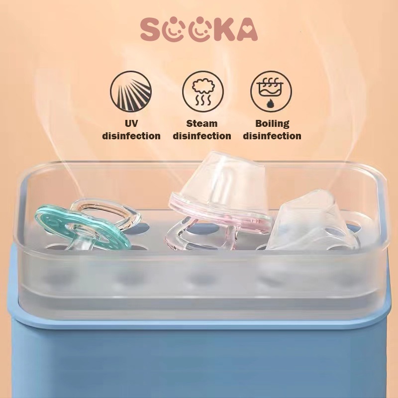 SOOKA Dot-Bayi Dot Silikon Menenangkan Dengan Tutup Anti Debu Bahan Food Grade BPA FREE SK-ECB1114