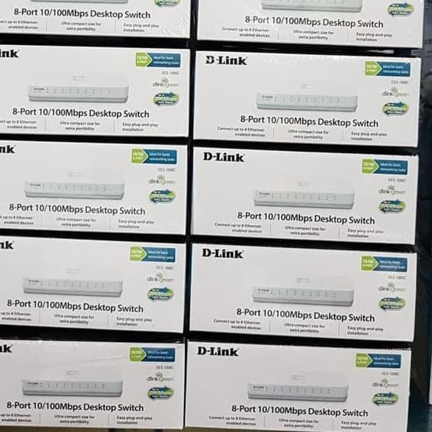 ✪ D-LINK DES-1008C Switch 8 port, Dlink 8 port desktop switch hub ♞