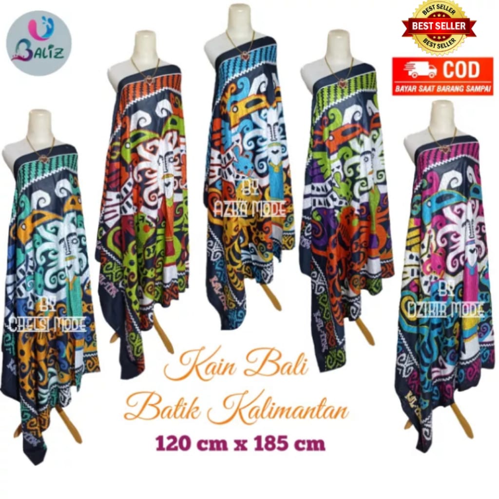 Kain Pantai Kain Bali Pantai - Kain Bali Jumbo Motif New Batik Kalimantan - Sarung Pantai SEMBILAN MODE - Sarung Bali - Kain Pantai - Kain Katun Jepang - Kain Untuk Hiasan Dinding - Kain Untuk Plafon Mobil Truk Dan Mobil 3/4 Lainnya