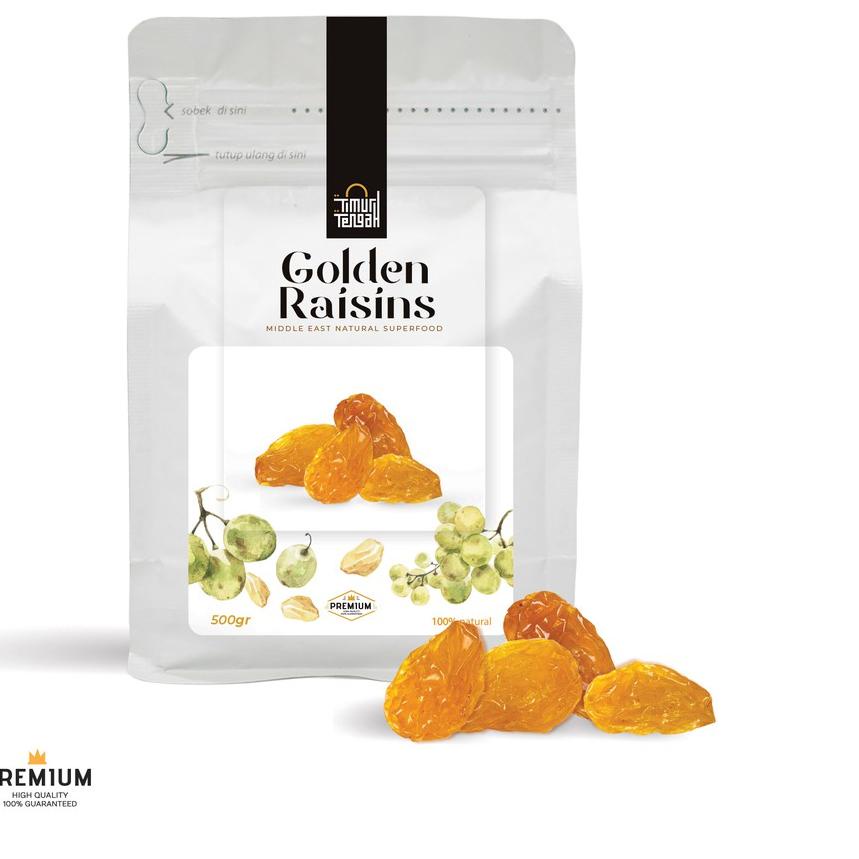 

♙ Kismis Golden Raisins 500 gr Premium Timur Tengah Original High Quality ➵