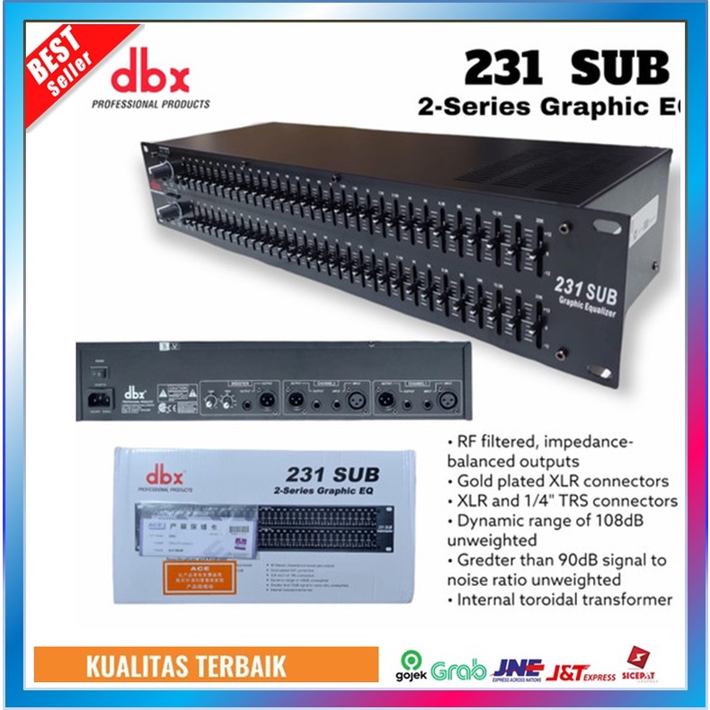 Equalizer DBX 231 SUB DBX 231SUB Grade A + Subwoofer Output Subwoofer