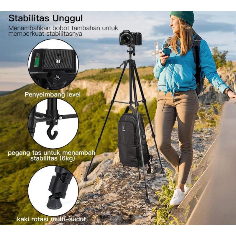 [ OT ] Tripod Camera TF-3520 Plus Tripod dengan Tas / Dudukan 145cm