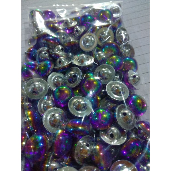 

kancing jamur pelangi.