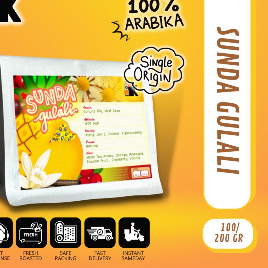 

◌ Biji Kopi Arabika Sunda Gulali 200gr ✵