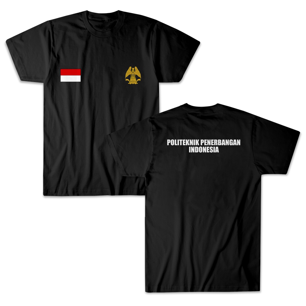 Baju Kaos Pria PPI POLITEKNIK PENERBANGAN INDONESIA - Kaos Sekolah Penerbangan KAOS KAGE