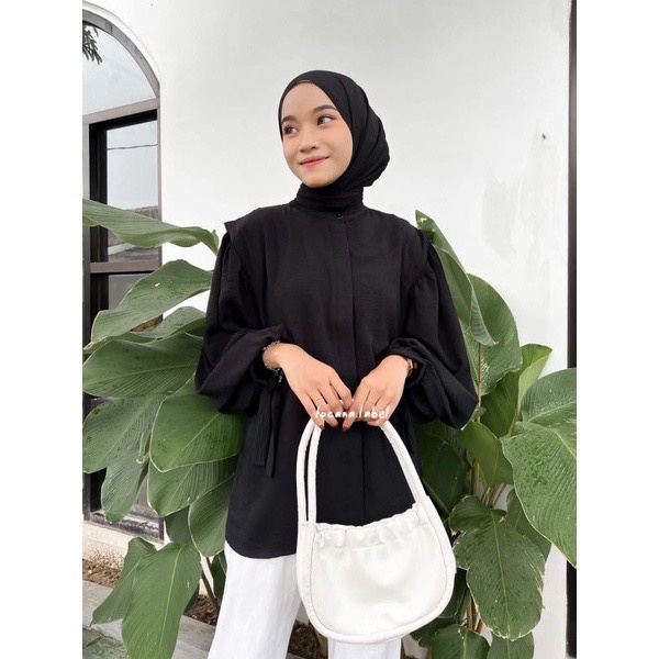 Kemeja Wanita AKSA Bahan Crinkle Airflow HQ Premium