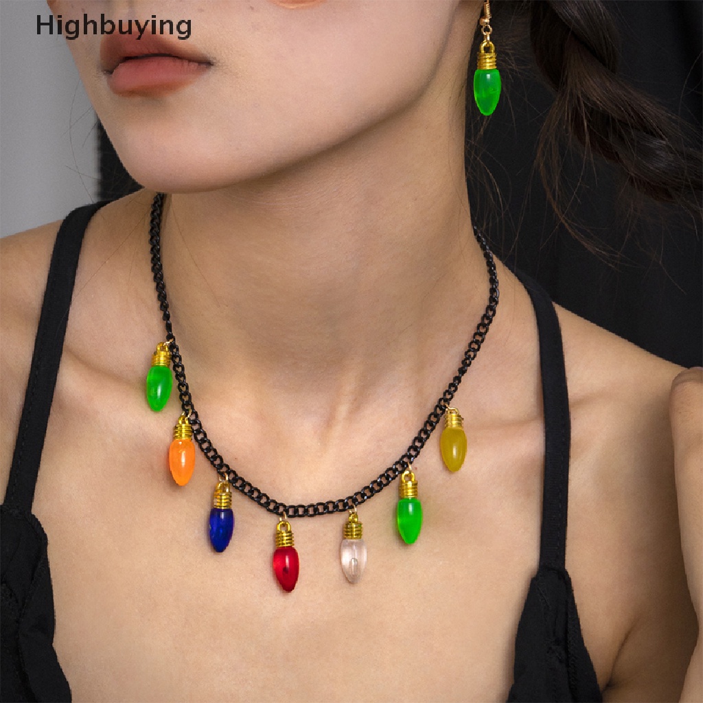 Hbid Fashion Gothic Halloween Pola Darah Kalung Mutiara Multilayer Mutiara Manik-Manik Choker Kalung Untuk Wanita Perhiasan Halloween Hadiah Kalung Pesta Perhiasan Hadiah Glory