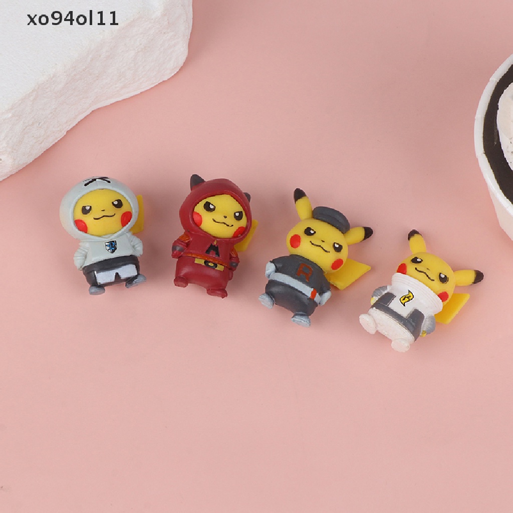 Xo 1Set Figure Anime Pokemon Pikachu 7gaya Mainan Prank Dress Up Model Ornamen OL