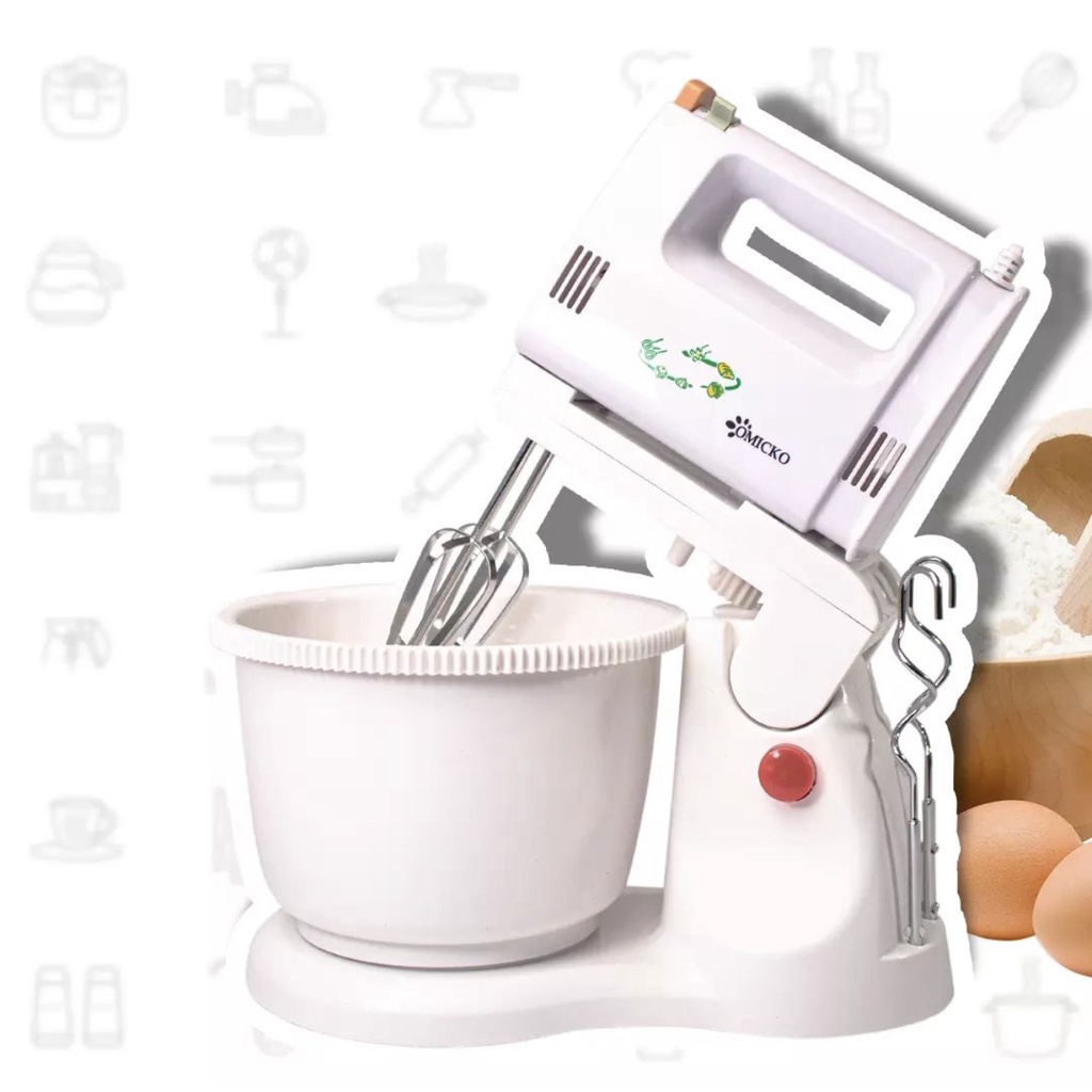 MIXER DUDUK OMICKO 5 SPEED / ALAT PENGADUK ADONAN KUE 2 LITER / HAND MIXER / STAND MIXER PENGADUK ADONAN / OMICKO MIXER 5 SPEED