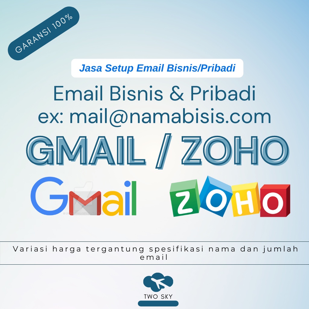 Email Domain Pribadi dan Bisnis Garansi 1Tahun