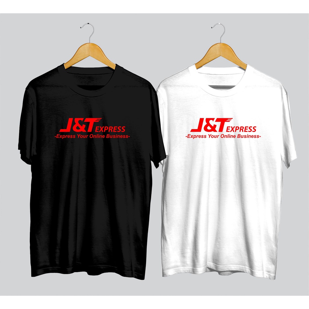 Kaos/ Baju/ Tshirt Logo Perusahaan Expedisi JNT Express Bahan Cotton Combed