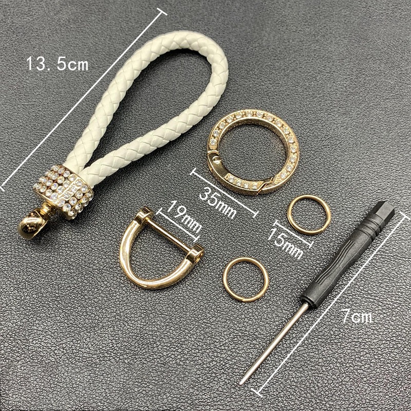 Universal Gantungan Kunci Mobil Key Ring Carabiner Key Fob Chains Holder Clip Dengan D-Ring Anti Hilang Aksesoris Mobil Untuk Pria Wanita