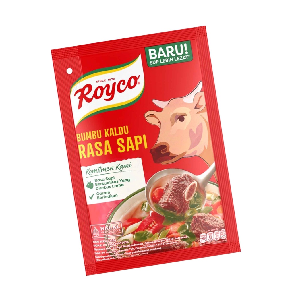 ROYCO BUMBU DAGING SAPI PILIHAN 220g/ PENYEDAP RASA/ KALDU RASA SAPI