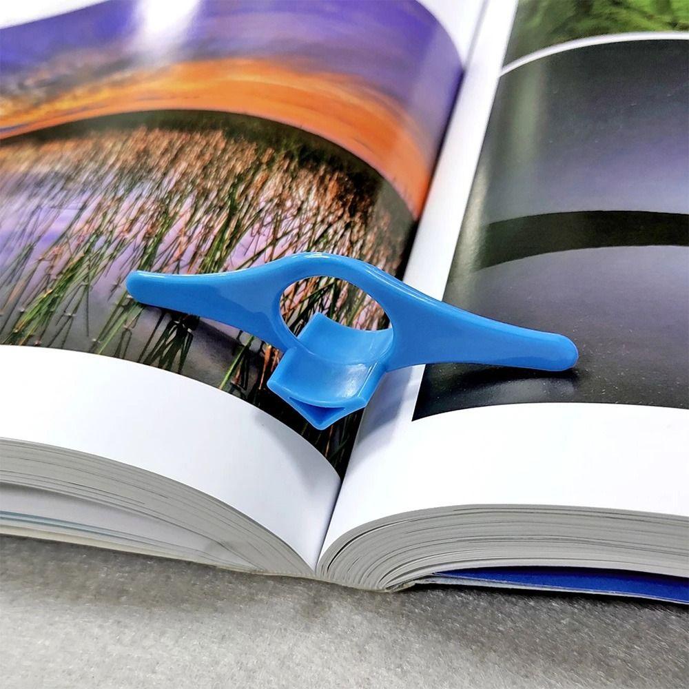 R-flower 20PCS Thumb Book Support Creative Presser Book Page Clip Alat Membaca Buku Halaman Folder