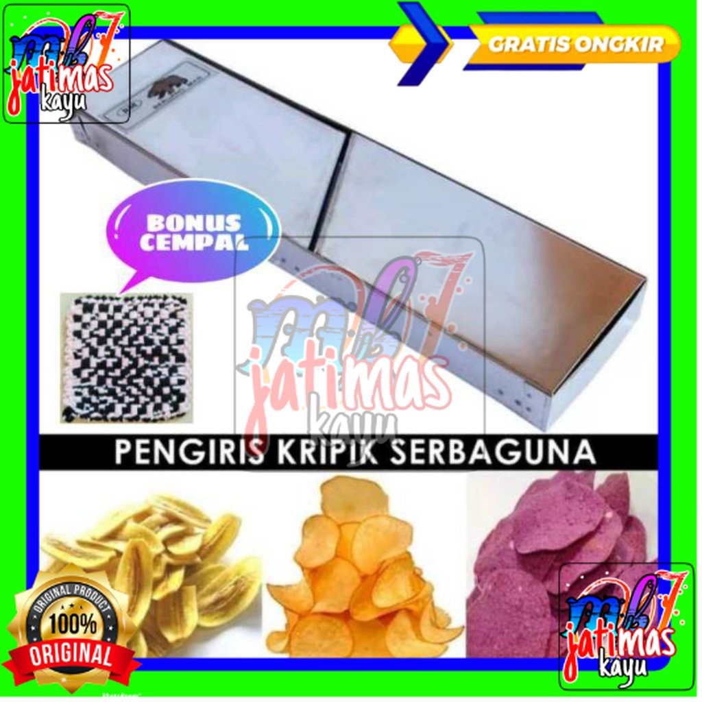 Parutan keripik pengiris kripik singkong kentang pisang Stainless