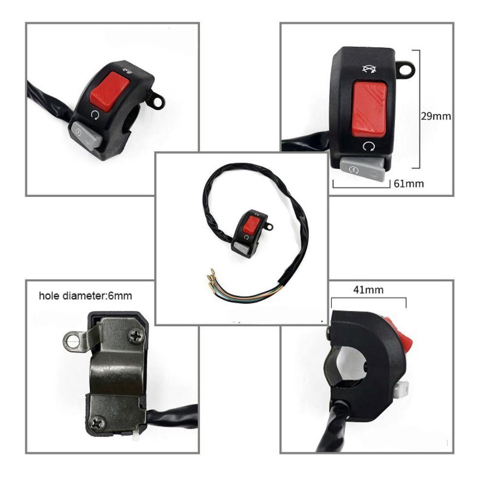 POPULAR Saklar Stang Motor Scooter Saklar Start Kill Universal Yang Berguna Stang Refit Saklar Indikator Lampu