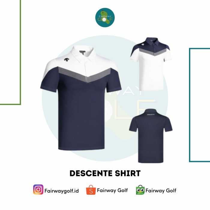 ((BISA COD)) Baju Golf Polo Shirt Polyester Dryfit Coolmax Descente