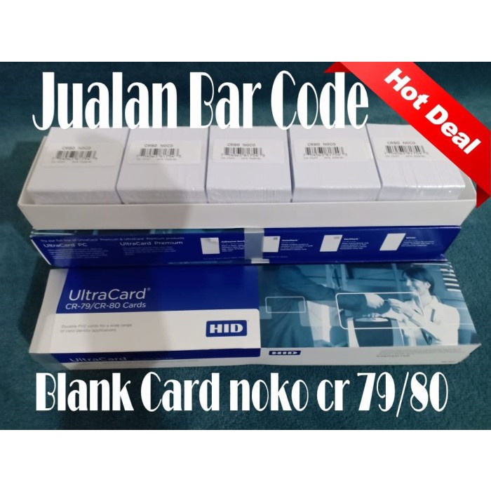 

[[JNT COD]] KARTU PVC BLANK ID CARD ULTRACARD HID NOCO CR 80 ISI 500 pcs
