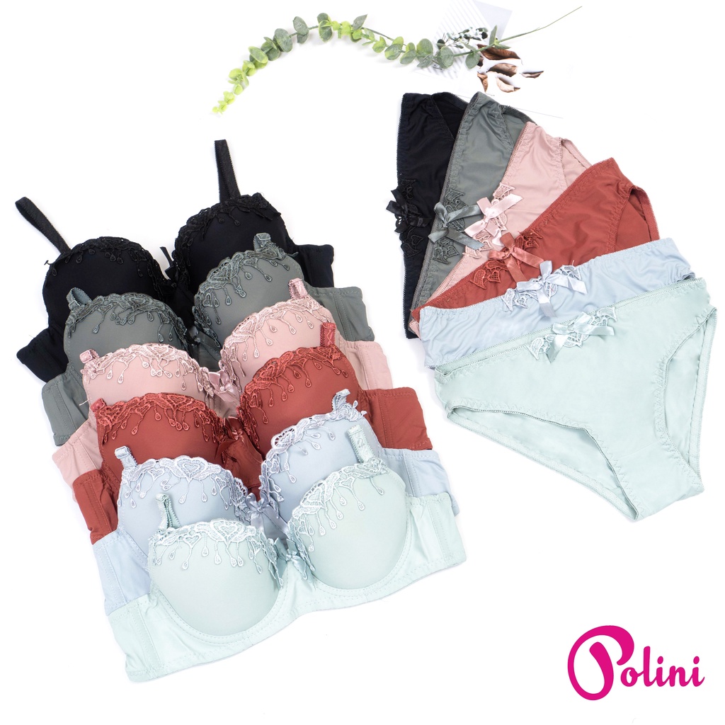 BEE - Set Bra Wanita / Stelan Bh Push Up Berkawat Cup Pakaian Dalam Wanita G510 Polini
