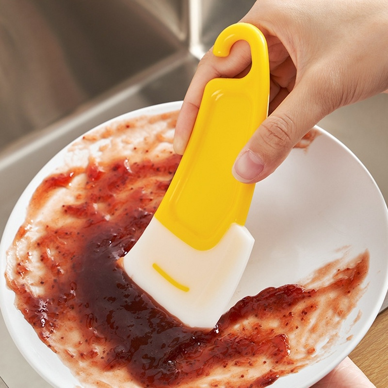 Spatula Pembersih Karet Panci Alat Pembersih Panci Clean Spatula Household Pan Cleaning Scraper Silicone Dapur Panci Wajan Piring Gemuk Tahan Panas Cleaning Flexible Scraper