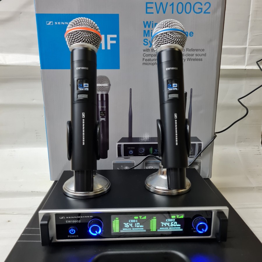 mic wireless sennheiser ew100 g2 ew100g2 handheld garansi 2 tahun