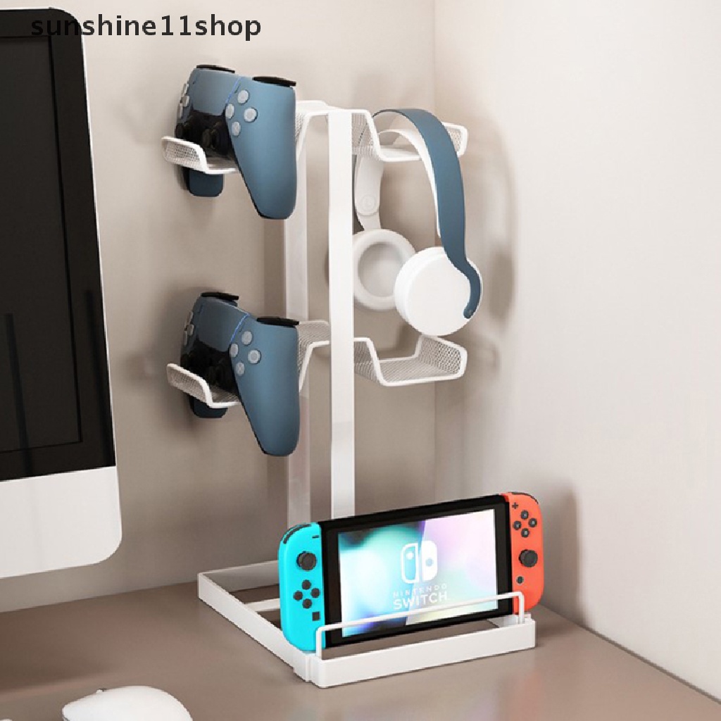 Sho Stand Headset Gaming Bahan Metal Phone Mount Display Holder Hanger Untuk Controller Konsol Game Handle Gantungan Aksesoris N