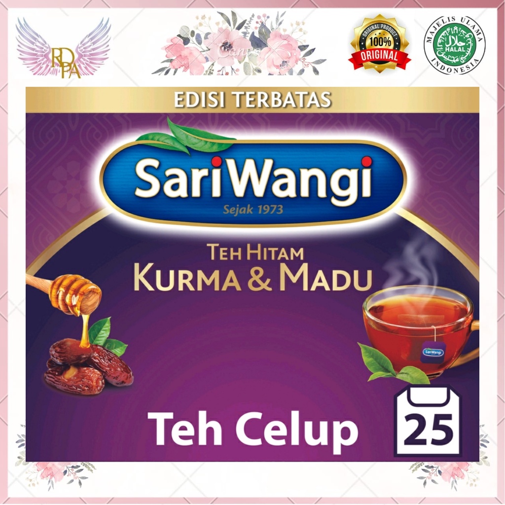 

Sariwangi Teh Hitam Kurma & Madu isi 25. Sariwangi Teh Hitam Celup