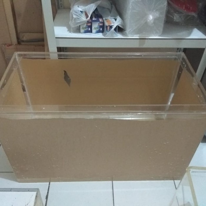 AKRILIK AQUARIUM PREMIUM UKURAN P60CM X L 40CM T 45CM TEBAL 5MM ORIGINAL