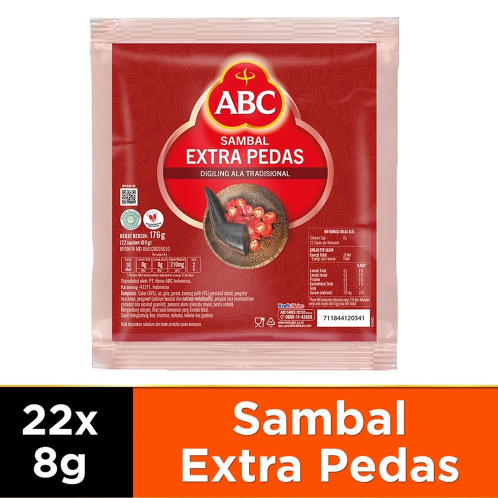 

F39 ABC Saus Sambal Extra Pedas 22 x 8g BARU SPESIAL ㅭ