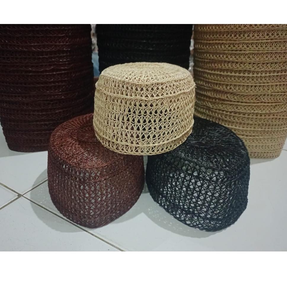 Peci Rotan Kalimantan / Peci Rotan / Peci Akar Rotan /Kopiah / songko / free packing kardus [ghd]