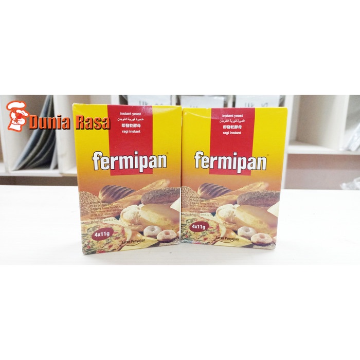 

Ragi instant Fermipan 44gr (1 box isi 4pcs)