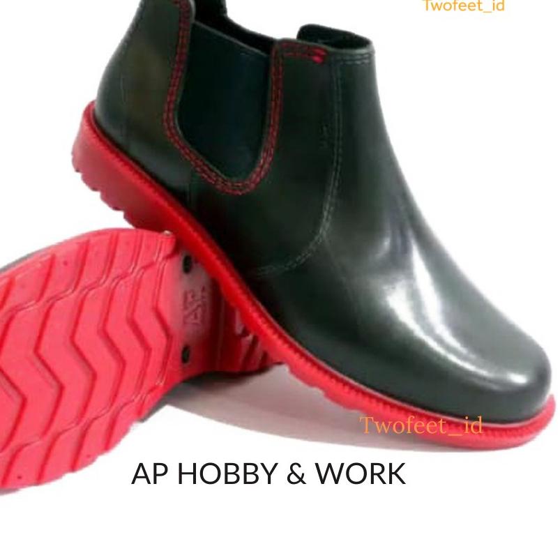 ➭ SEPATU BOOT AP HOBBY & WORK/SEPATU BOOTS AP HOBBY AND WORK/AP BOOTS HOBBY AND WORK 39-42 BLACK RED