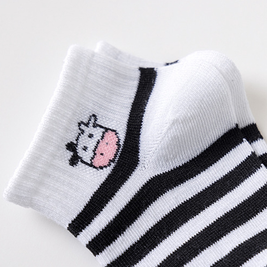 ZAYKA==Kaos Kaki Wanita Bahan Nyaman &amp; Lembut Semata Kaki Ankle Socks Cute Design