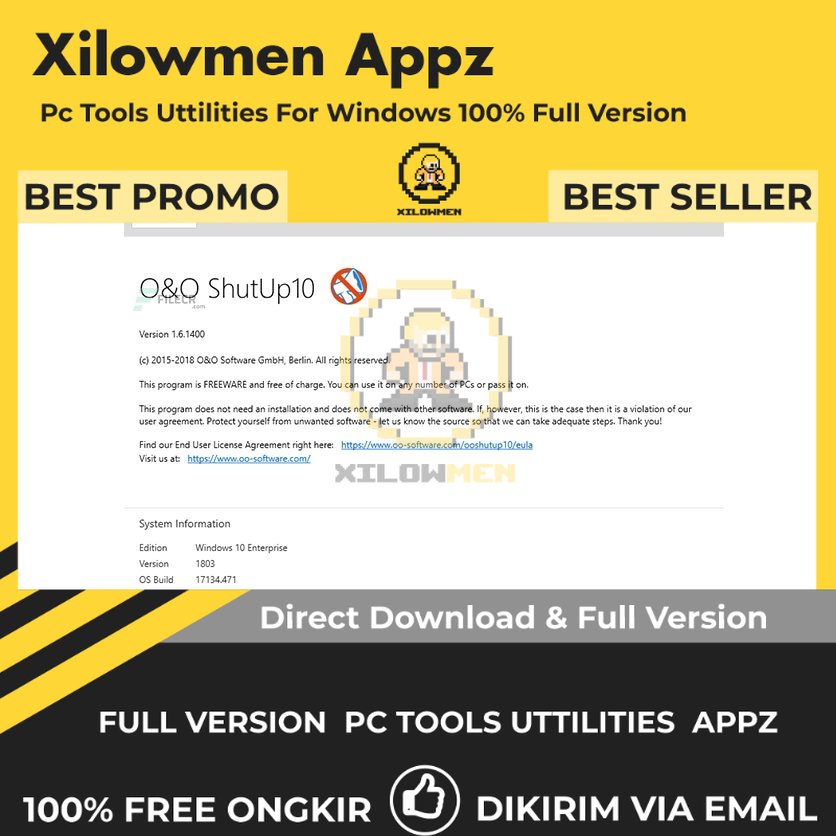 [Full Version] O&amp;O ShutUp10++ Pro PC Tools Software Utilities Lifetime Win OS