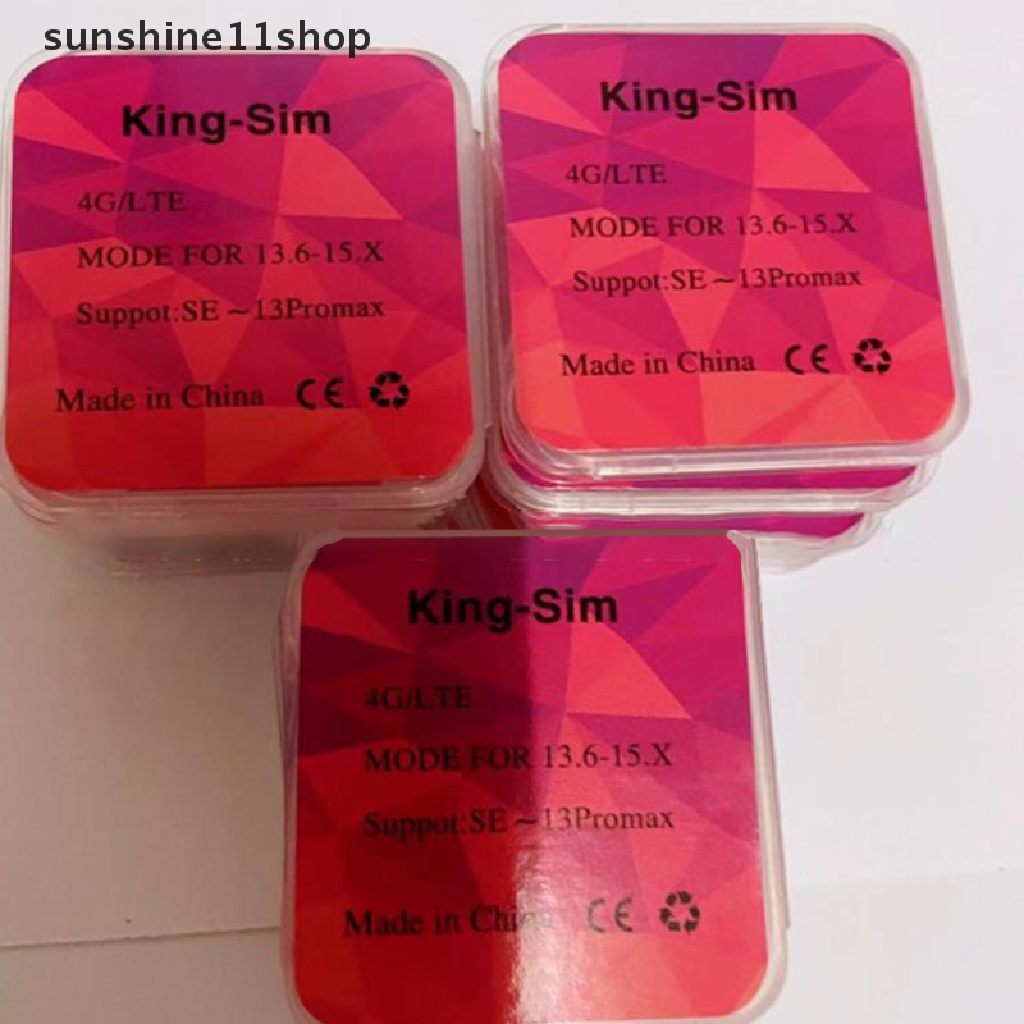 Sho 1Pc King-sim/LTE Stiker Kartu Pembuka Daya Rendah Sinyal Kuat Untuk iphone6 /7 /8/X/XS/XR/XSMAX /11 /12 /13PM N