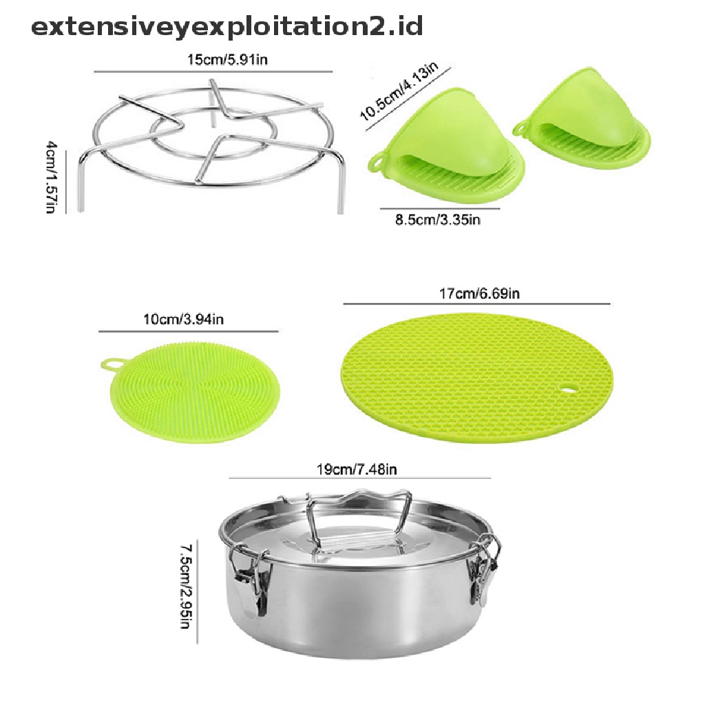 {NEW} 1pc 304 Kukusan Stainless Steel Panci Flan Kue Kukus Bulat Multifungsi.