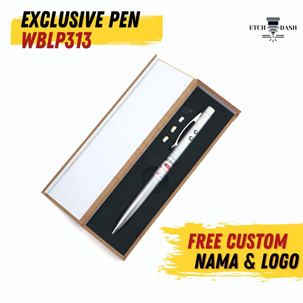

RB Pulpen Laser Pointer Multifungsi Souvenir Presentasi Perusahaan Custom - Exclusive Pen WBLP313