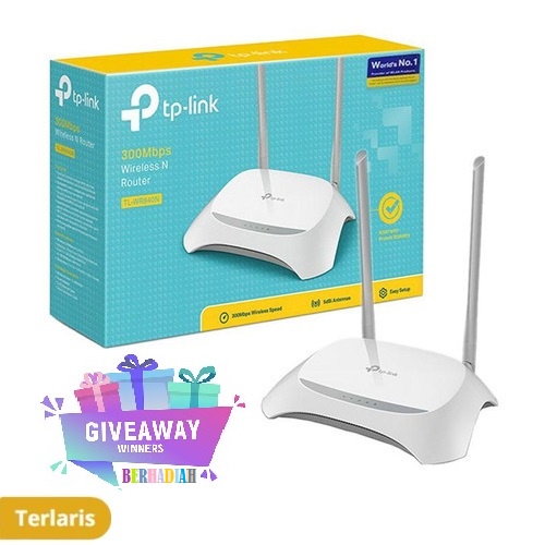 TPLink TL-WR840N Router Wireless WiFi 300Mbps 2 Antena TP-Link TL WR840N WR840 N12