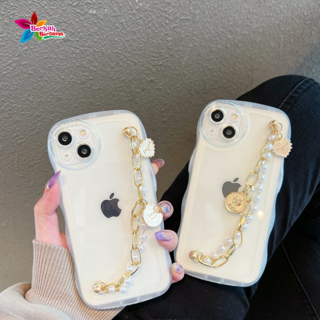 GC016 SOFTCASE WAVY  GELOMBANG RANTAI MUTIARA FOR REALME 5 5I C3 9 9I 10 CC C12 C25 C15 C20 C21 C21Y C30 C31 C33 C35 NARZO 50A 50I PRIME BB7741