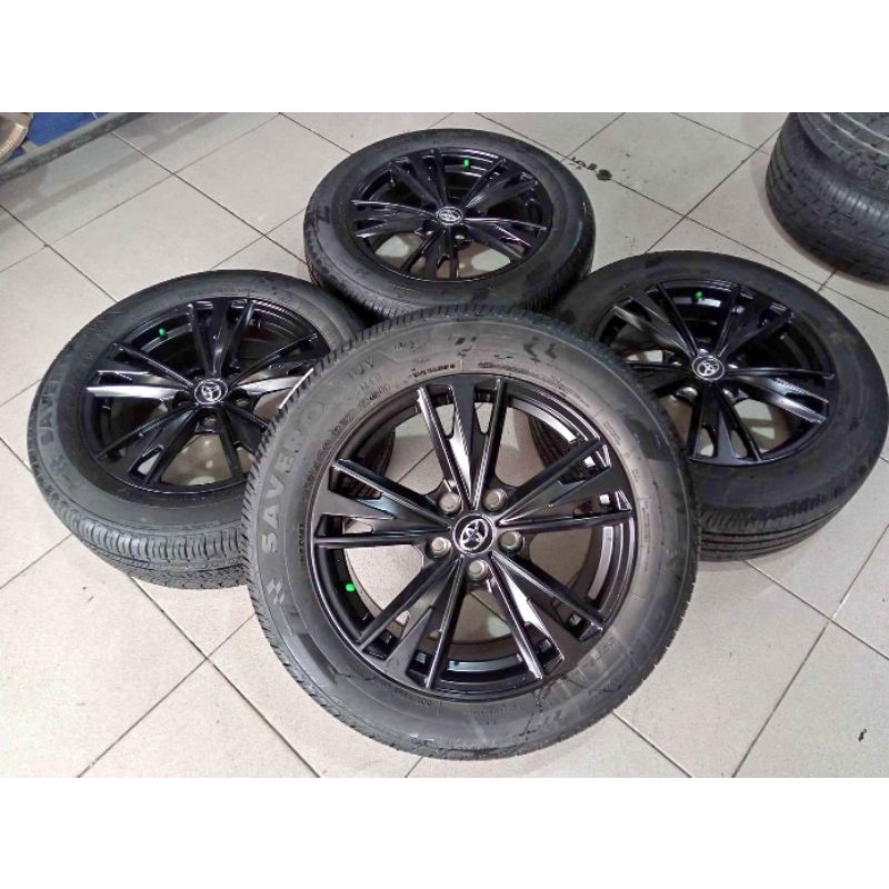 Velg Mobil Second Replika Venturer Ring 17 Pcd 5x114,3 + Ban Gt 215 60 r17 Buat Inova Terios Rush Al