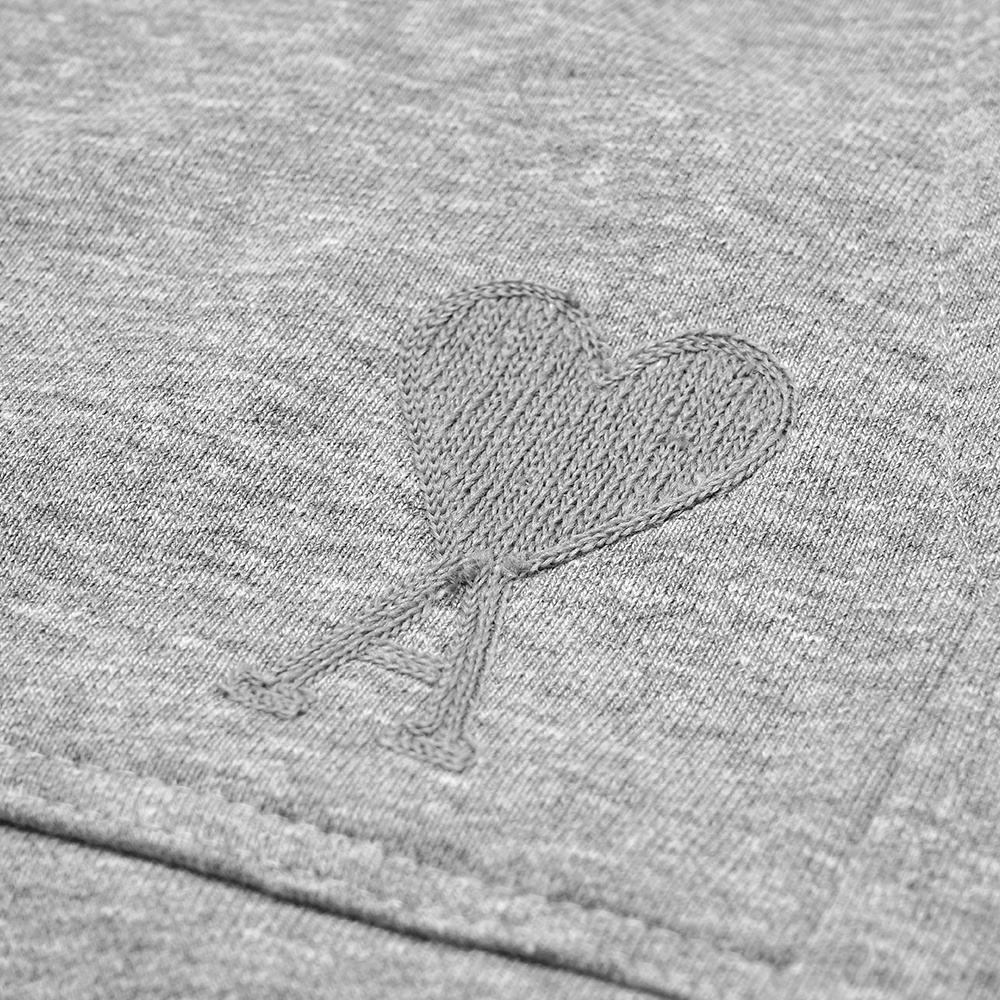 4M1 de Coeur Solid Heart Logo Shorts Grey