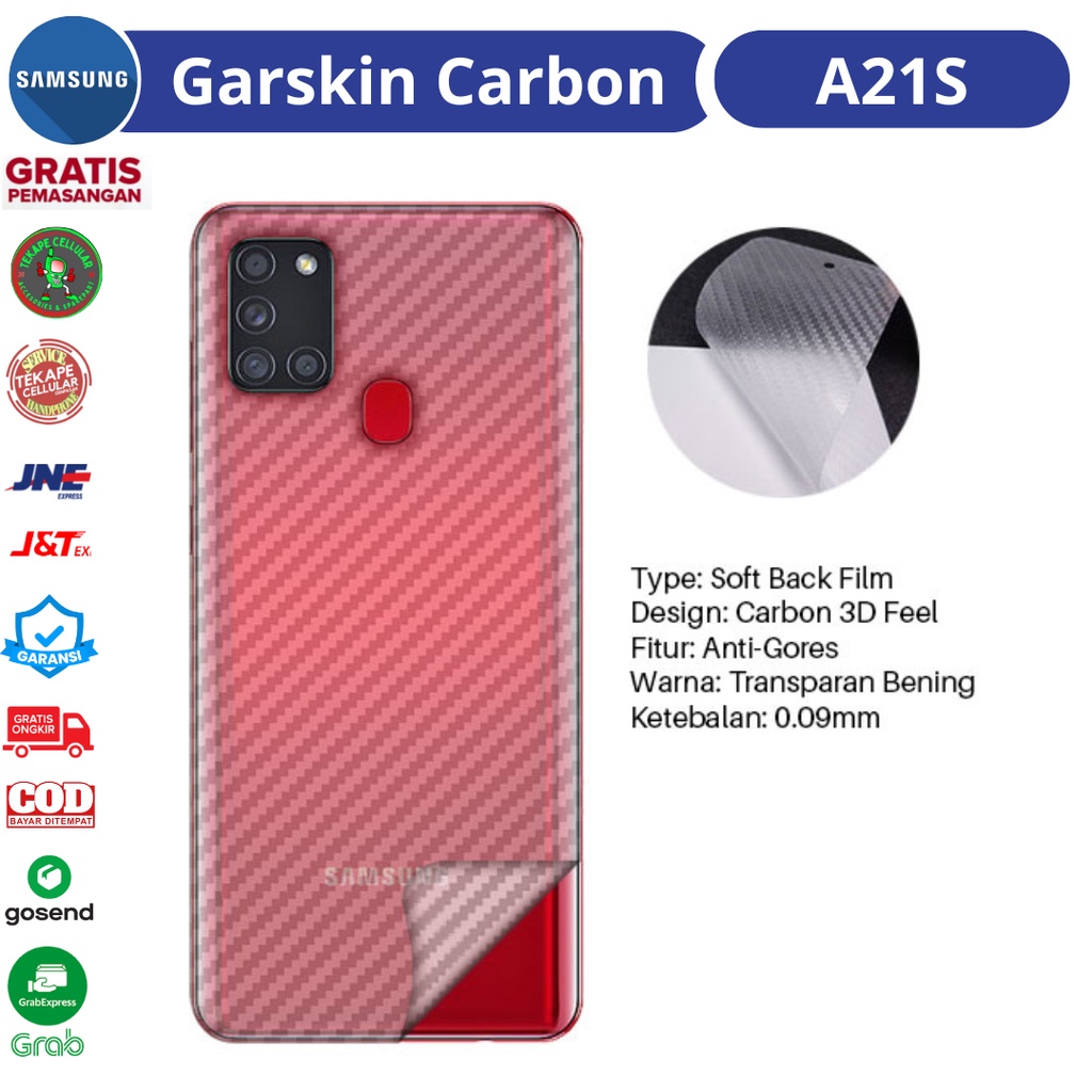 Garskin Handphone Samsung A21S bisa cod