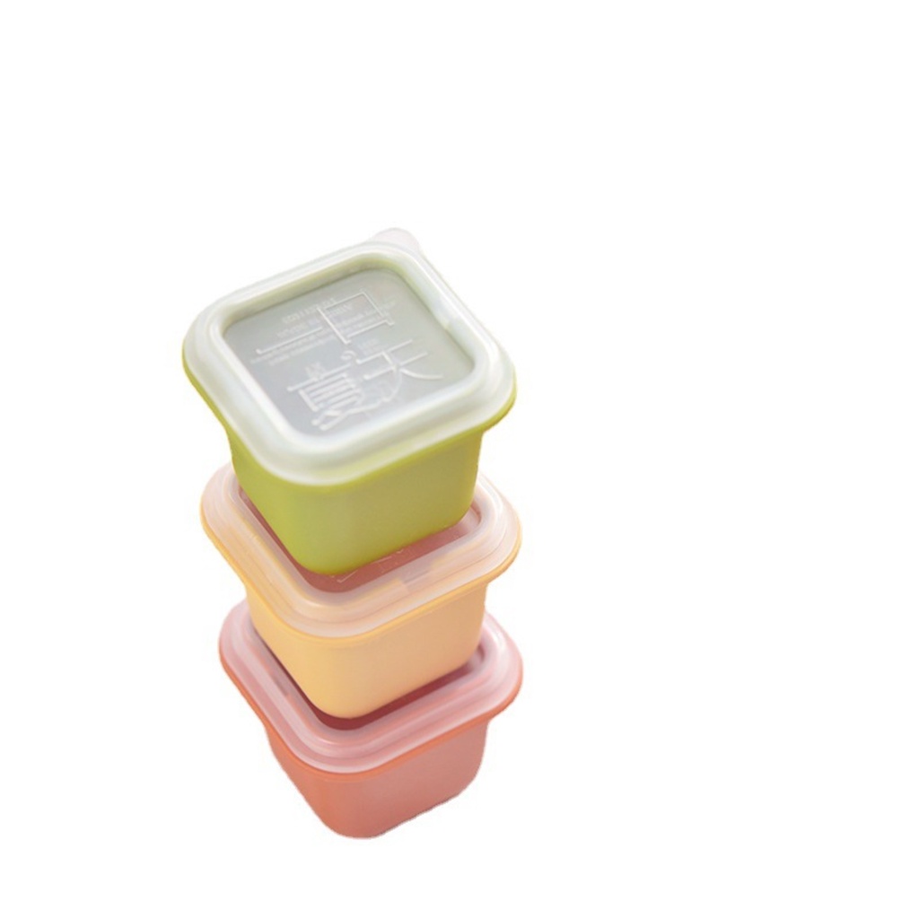 Cetakan Es Batu Bentuk Kotak Kecil Silikon Dengan Penutup Ice Cube Tray 1 Cube