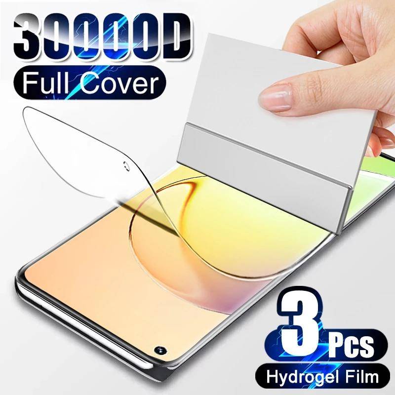 3pcs Untuk OPPO Realme10 9 Plus 9i Hydrogel Film Full Cover Pelindung Layar Untuk Realme 9 Pro Plus 9i 10 Pro Film